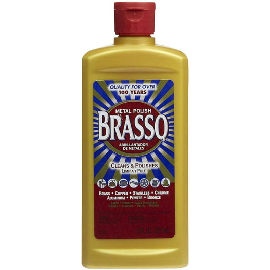 Brasso Metal Surface Polish, Unscented 8 oz (Pack of 3)