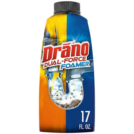 Drano Dual-Force Foamer Clog Remover, 17 oz