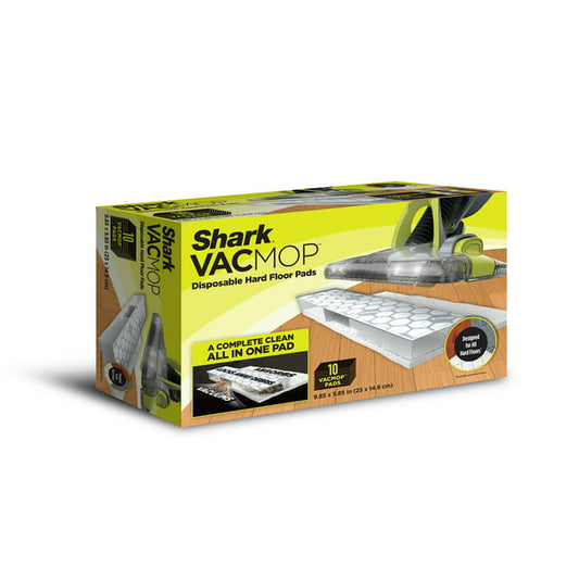 Shark VACMOP Disposable Hard Floor Vacuum and Mop Pad Refills 10 CT, VMP10